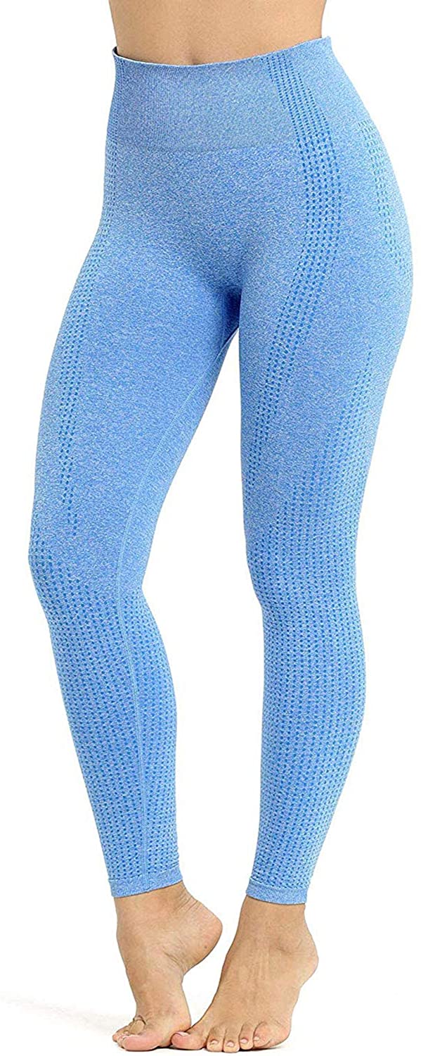 Womens High Waist Yoga Leggings Seamless Fitness Sports Gym Pants Shark Trousers