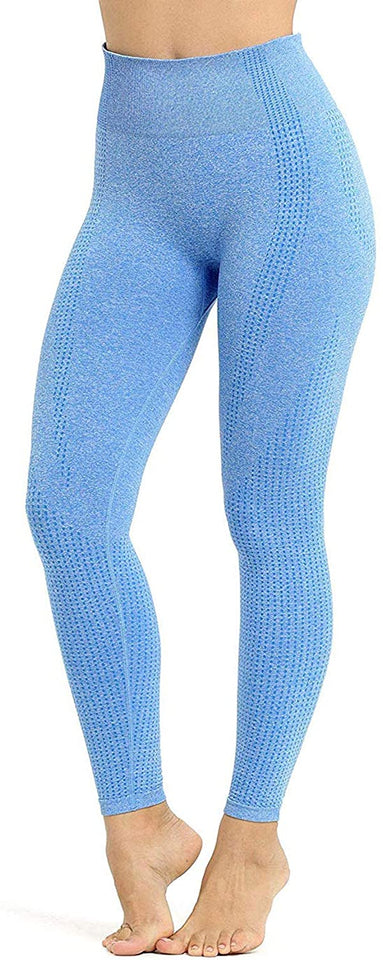 Womens High Waist Yoga Leggings Seamless Fitness Sports Gym Pants Shark Trousers