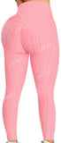 Womens High Waisted Yoga Pants Tummy Control Scrunched Booty Leggings Workout Running Butt Lift Textured Tights