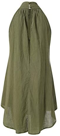 Women clothes Womens Sexy Sleeveless Dresses,Summer Casual Loose Cotton Linen Beach Holiday Party Irregular Dress