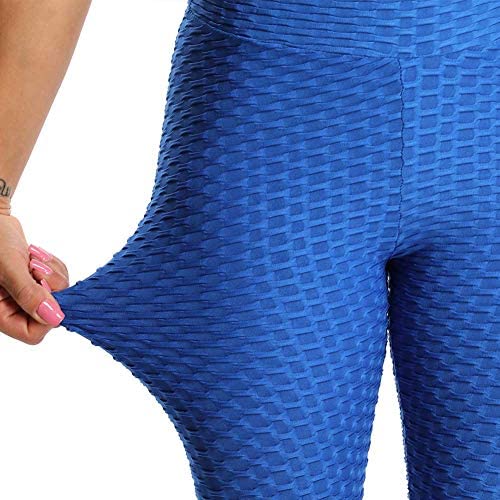 Womens High Waisted Yoga Pants Tummy Control Scrunched Booty Leggings Workout Running Butt Lift Textured Tights