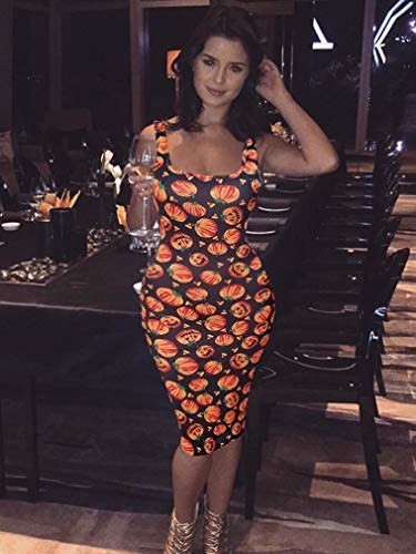 Women's Sexy Bodycon Tank Dress Sleeveless Basic Midi Club Dresses