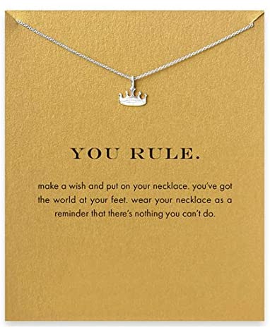 Message Card Compass Pendant Necklace Friendship Starfish Good Luck Elephant Pendant Chain Necklace with Gift Card