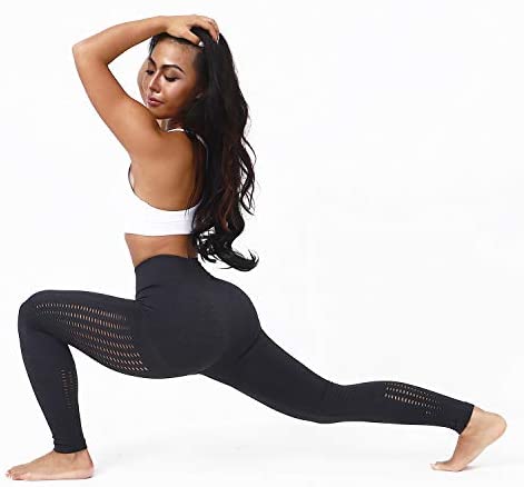 Womens High Waist Yoga Leggings Seamless Fitness Sports Gym Pants Shark Trousers