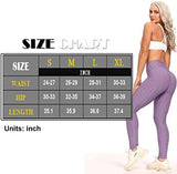 Womens High Waisted Yoga Pants Tummy Control Scrunched Booty Leggings Workout Running Butt Lift Textured Tights