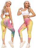 Womens High Waisted Yoga Pants Tummy Control Scrunched Booty Leggings Workout Running Butt Lift Textured Tights