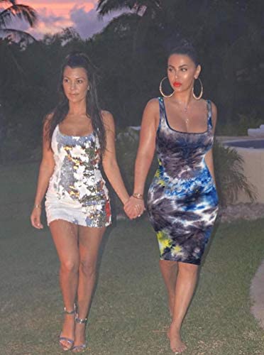 Women's Sexy Bodycon Tank Dress Sleeveless Basic Midi Club Dresses