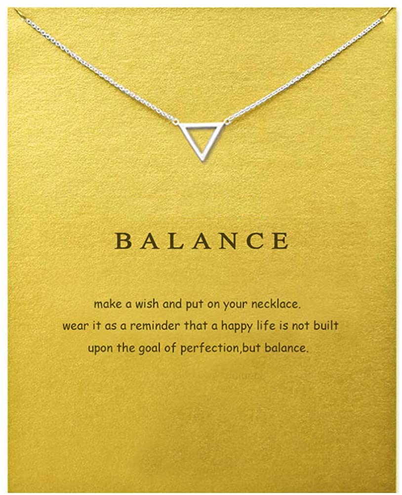 Message Card Compass Pendant Necklace Friendship Starfish Good Luck Elephant Pendant Chain Necklace with Gift Card