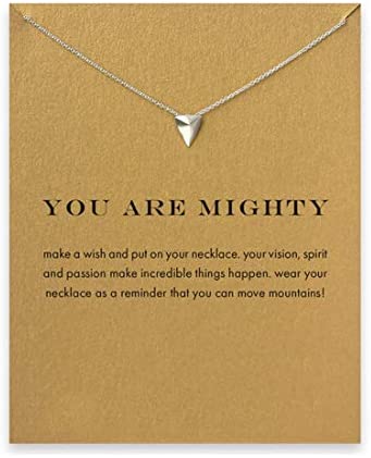 Message Card Compass Pendant Necklace Friendship Starfish Good Luck Elephant Pendant Chain Necklace with Gift Card