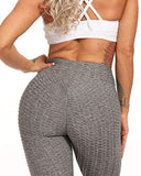 Womens High Waisted Yoga Pants Tummy Control Scrunched Booty Leggings Workout Running Butt Lift Textured Tights