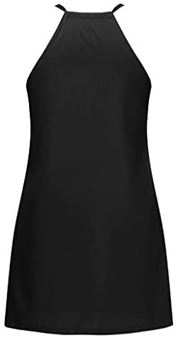 Women clothes Womens Sexy Sleeveless Dresses,Summer Casual Loose Cotton Linen Beach Holiday Party Irregular Dress