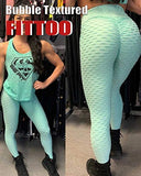 Womens High Waisted Yoga Pants Tummy Control Scrunched Booty Leggings Workout Running Butt Lift Textured Tights