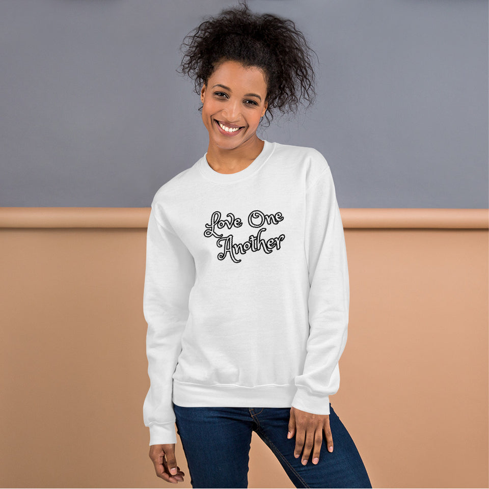 Angies Fancies Love One Another Unisex Sweatshirt