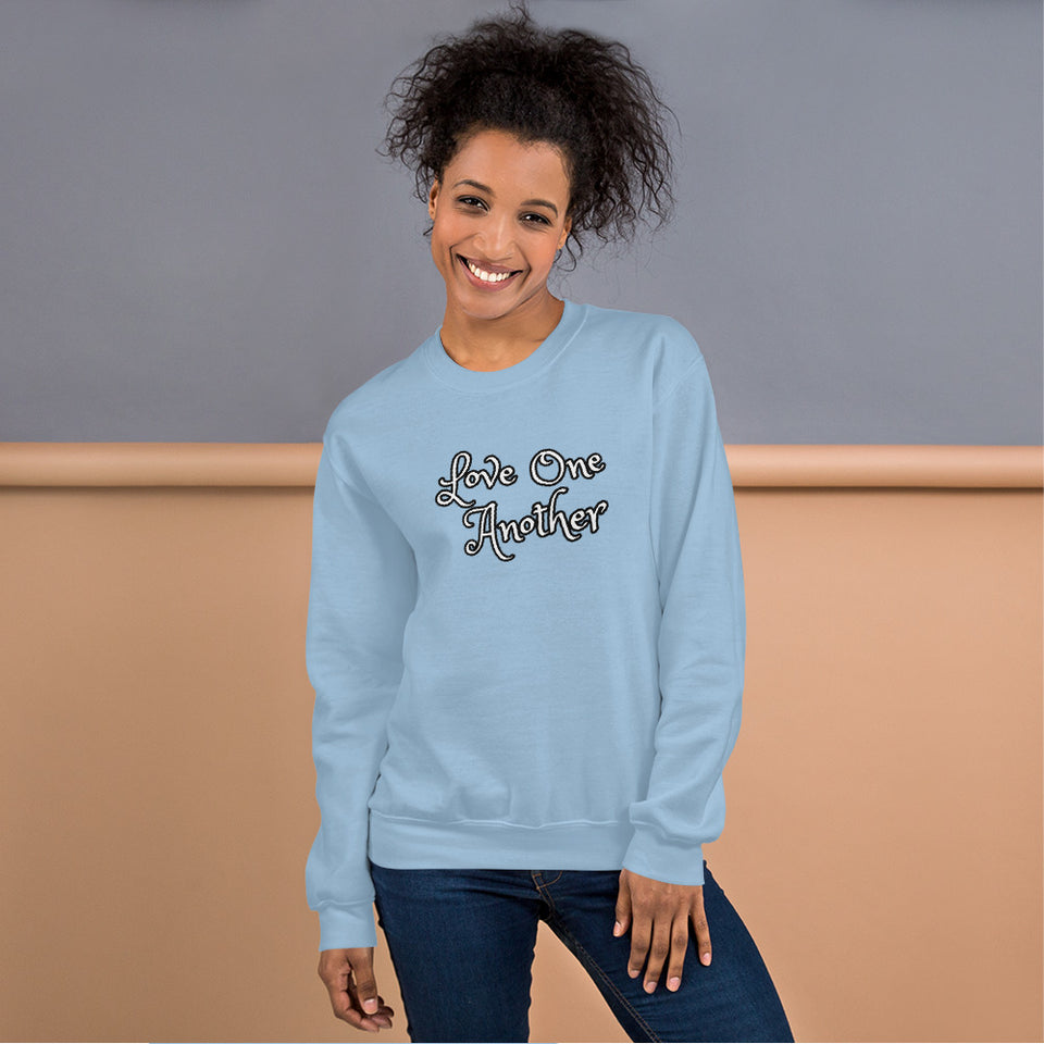 Angies Fancies Love One Another Unisex Sweatshirt