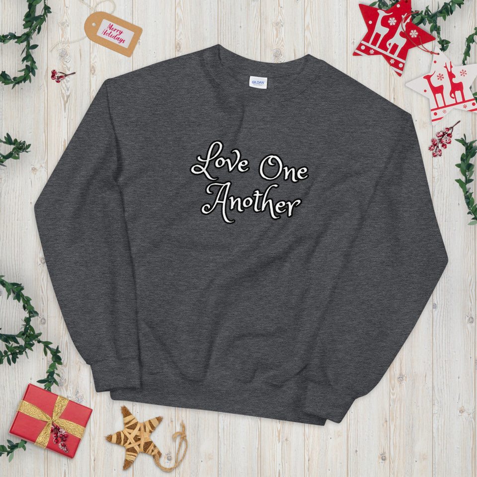 Angies Fancies Love One Another Unisex Sweatshirt
