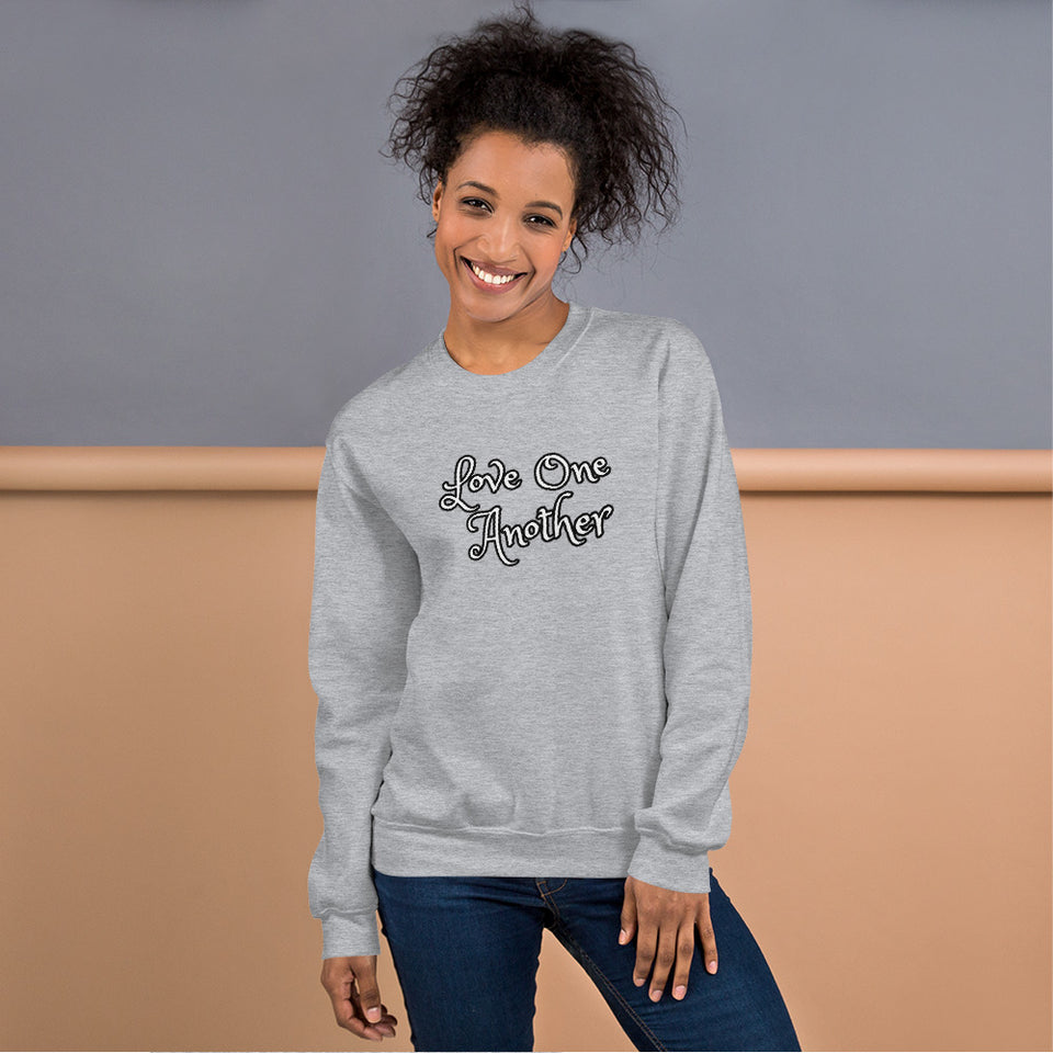 Angies Fancies Love One Another Unisex Sweatshirt