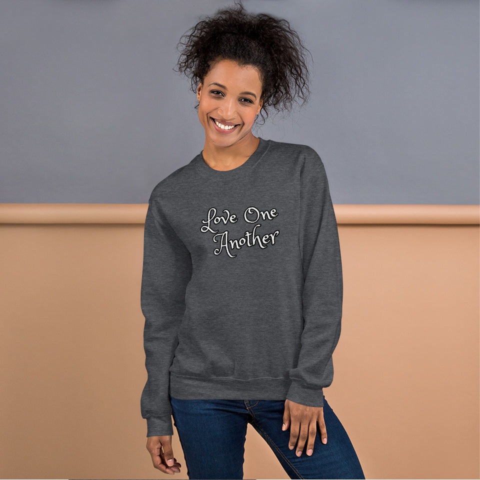 Angies Fancies Love One Another Unisex Sweatshirt
