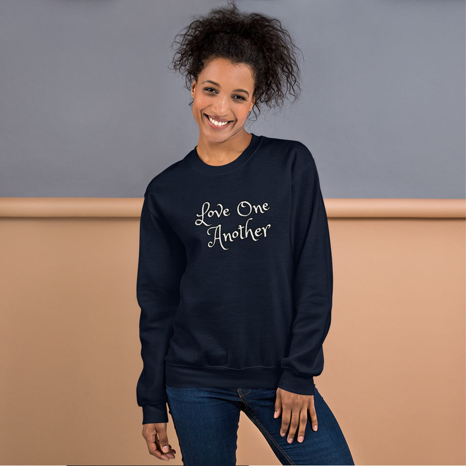 Angies Fancies Love One Another Unisex Sweatshirt
