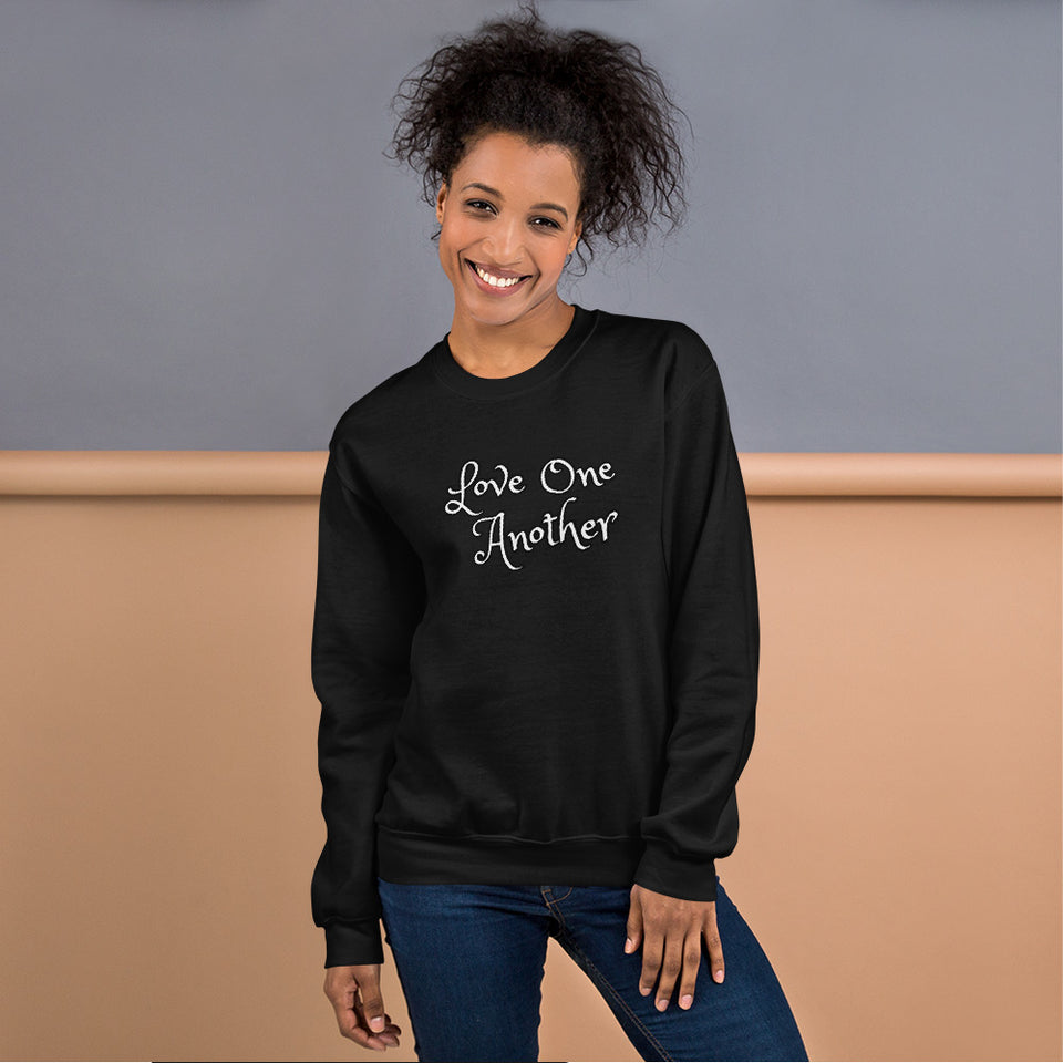 Angies Fancies Love One Another Unisex Sweatshirt