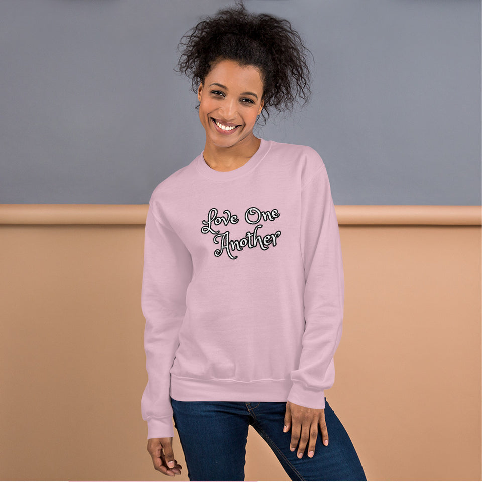 Angies Fancies Love One Another Unisex Sweatshirt